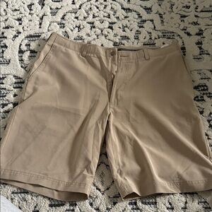 Hogan Men's Classic Tan Flat Front Shorts